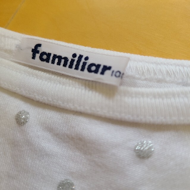 familiar(ファミリア)のfamiliar 100 ノースリーブ Tシャツ キッズ/ベビー/マタニティのキッズ服女の子用(90cm~)(Tシャツ/カットソー)の商品写真