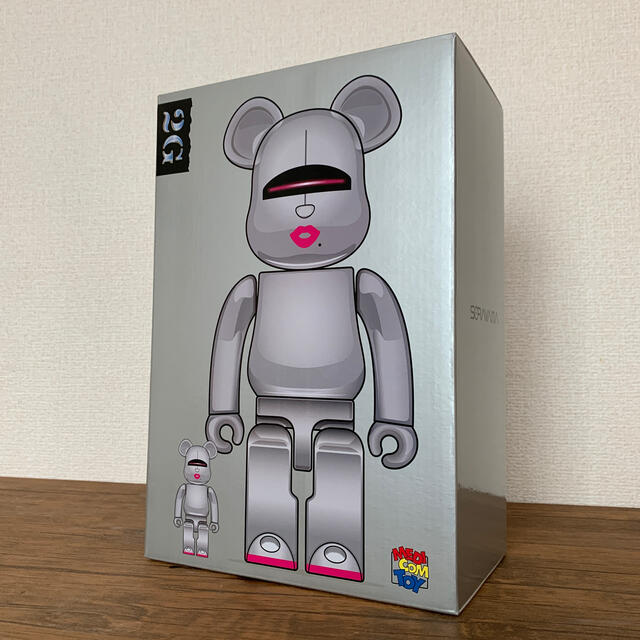 MEDICOM TOY(メディコムトイ)のBE@RBRICK SORAYAMA x 2G SILVER 100%&400% エンタメ/ホビーのおもちゃ/ぬいぐるみ(キャラクターグッズ)の商品写真