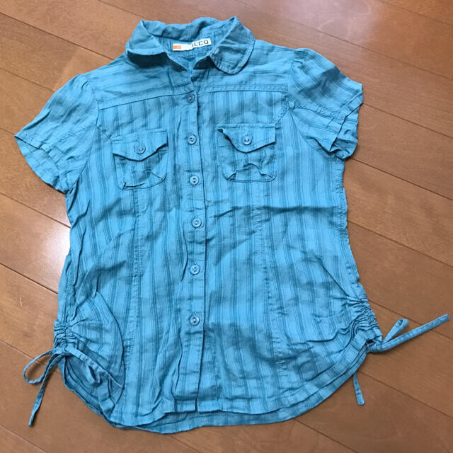 ikka(イッカ)の【IKKA】半袖シャツ size120 キッズ/ベビー/マタニティのキッズ服女の子用(90cm~)(Tシャツ/カットソー)の商品写真