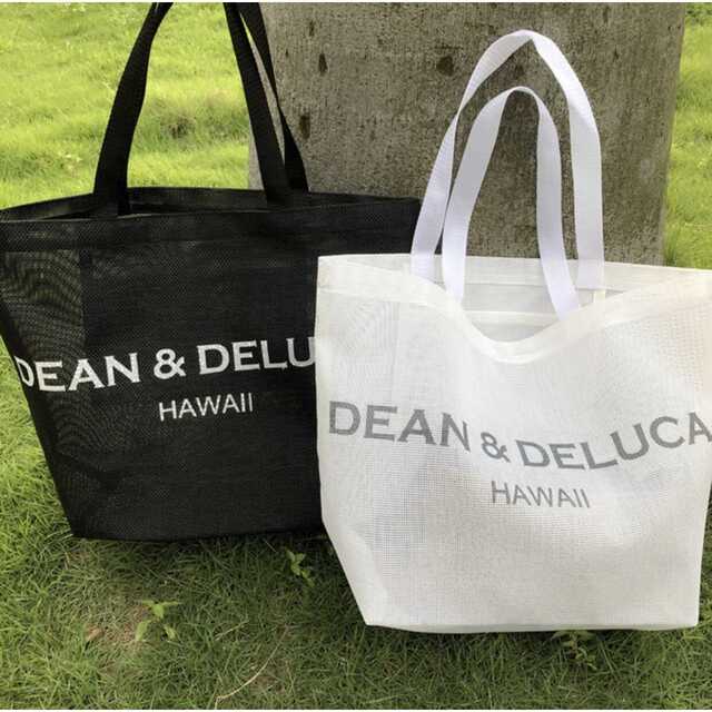 再入荷　ブラック ホワイト　DEAN & DELUCA HAWAII メッシュ レディースのバッグ(トートバッグ)の商品写真