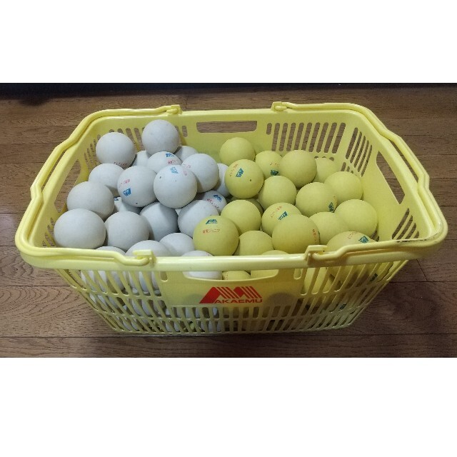 SHOWA(ショーワ)のソフトテニスボール練習球·100球(中古品) スポーツ/アウトドアのテニス(ボール)の商品写真