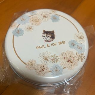 ポールアンドジョー(PAUL & JOE)のPAUL & JOE オリジナル缶ケース ポールアンドジョー ユニクロ 白(小物入れ)