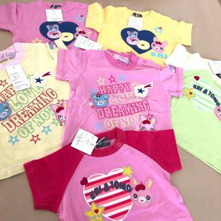 新品　女児　6枚セット　80センチ　80㎝　夏　Tシャツ　トップス　(シャツ/カットソー)