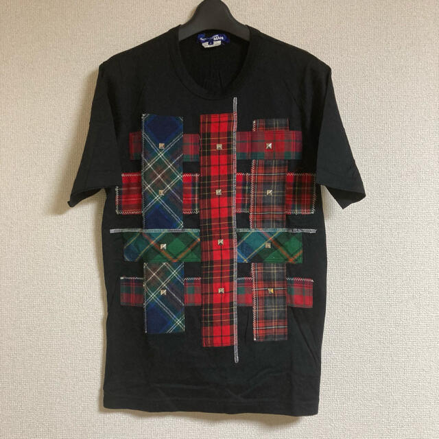 JUNYA WATANABE COMME des GARCONS(ジュンヤワタナベコムデギャルソン)の15AW JUNYA WATANABE CDG MANパッチワークスタッズT S メンズのトップス(Tシャツ/カットソー(半袖/袖なし))の商品写真