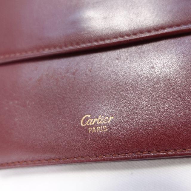Cartier(カルティエ)のCartier　二つ折り財布　ボルドー レディースのファッション小物(財布)の商品写真