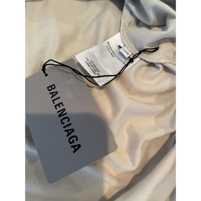 Balenciaga(バレンシアガ)のBALENCIAGA Tシャツ　ヴィンテージジャージー　ライトグレー＆ブラック　 レディースのトップス(Tシャツ(半袖/袖なし))の商品写真