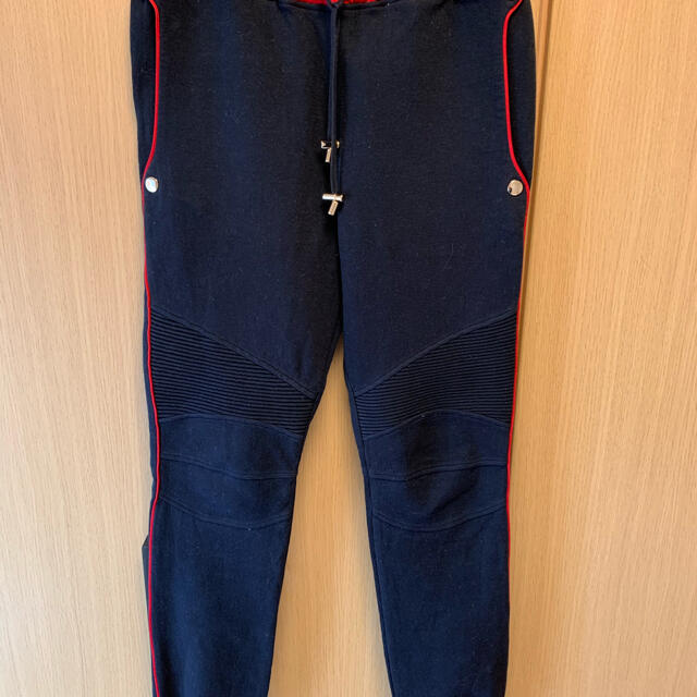 国内正規 BALMAIN バルマン 蛇腹 バイカー スウェットパンツ www
