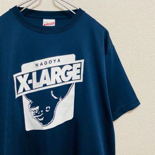 エクストララージ(XLARGE)の美品　一点物　XLARGE/エクストララージ 名古屋限定 Tシャツネイビー(Tシャツ/カットソー(半袖/袖なし))