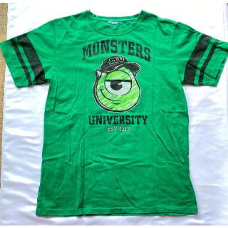 ディズニー(Disney)の【ユーズド品】【メンズＭ】モンスターズインクＴシャツ　グリーン(Tシャツ/カットソー(半袖/袖なし))