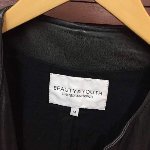 BEAUTY&YOUTH UNITED ARROWS(ビューティアンドユースユナイテッドアローズ)の［アローズ］美品‼︎ ラム革 レザージャケット レディースのジャケット/アウター(ライダースジャケット)の商品写真