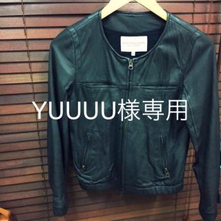 ビューティアンドユースユナイテッドアローズ(BEAUTY&YOUTH UNITED ARROWS)の［アローズ］美品‼︎ ラム革 レザージャケット(ライダースジャケット)