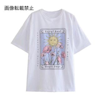 ????6月新作????4633◆デザイン プリント ロゴ 半袖 Tシャツ