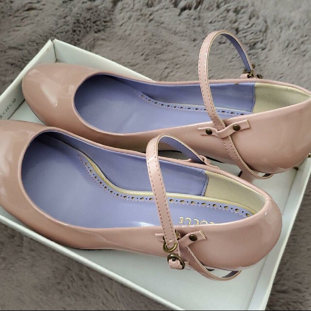 COCUE(コキュ)のCOCUEのピンク×ラベンダーパンプス25cm レディースの靴/シューズ(ハイヒール/パンプス)の商品写真