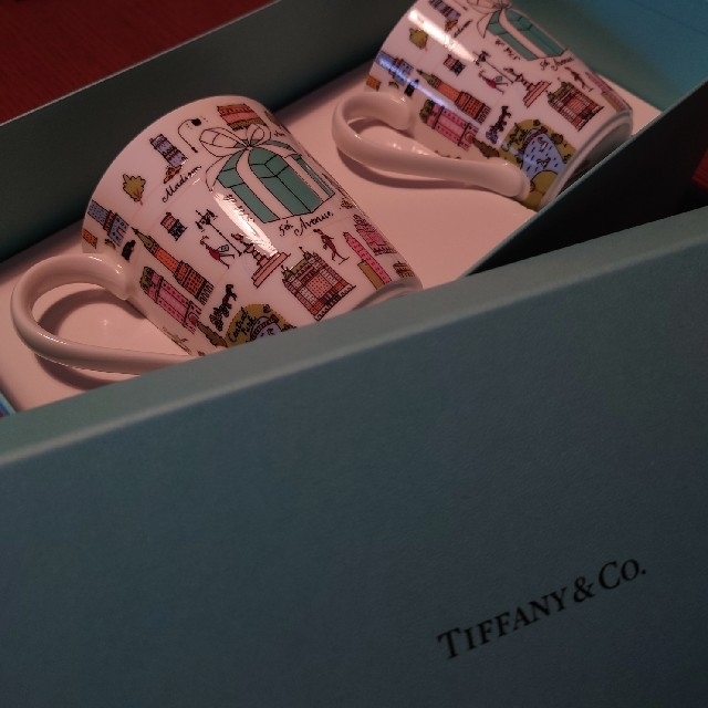 ティファニー　tiffany 5thAvenue ペアマグカップ値下げ可能