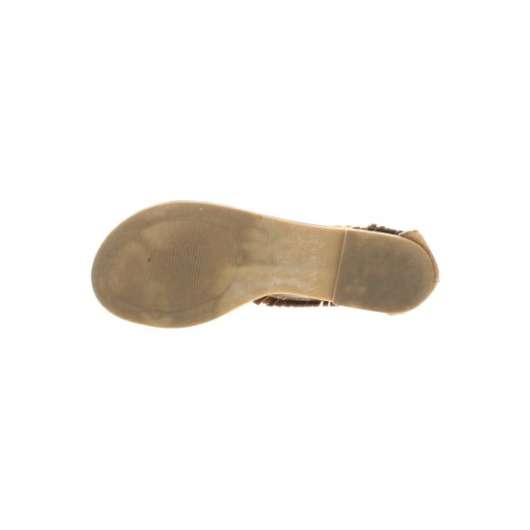 Steve Madden(スティーブマデン)のSTEVE MADDEN サンダル 5.5(22.5cm位) 茶xゴールド 【古着】【中古】 レディースの靴/シューズ(サンダル)の商品写真