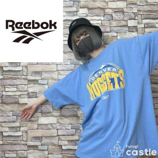 リーボック(Reebok)のReebok リーボック オーバーサイズ Tシャツ プリントT ブルー XL(Tシャツ/カットソー(半袖/袖なし))