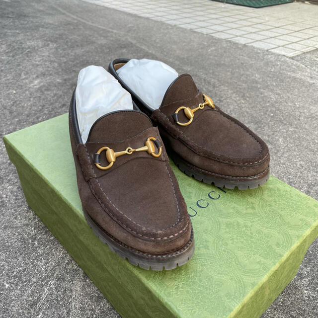 Gucci(グッチ)のGUCCI スエード ビットローファー メンズの靴/シューズ(ドレス/ビジネス)の商品写真