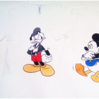 ニールバレット(NEIL BARRETT)のニール・バレット/ ディズニーコラボTシャツ　ドナルド/ミッキーXSサイズ(Tシャツ/カットソー(半袖/袖なし))