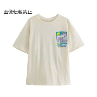 ザラ(ZARA)の💠6月新作🦋4635◆サーフ柄 プリント 半袖 Tシャツ(Tシャツ(半袖/袖なし))