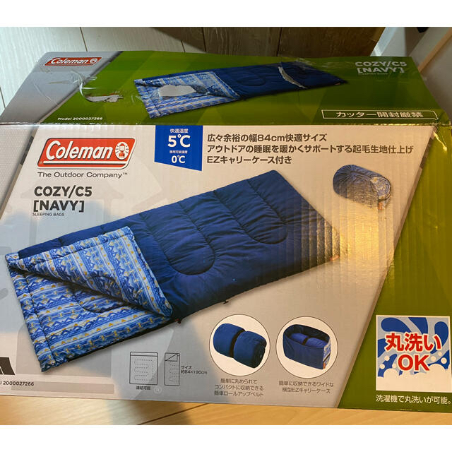 coleman コールマン シュラフ　寝袋　コージー cozy c5 navyスポーツ/アウトドア