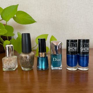 オーピーアイ(OPI)のDior、O.P.I、REVLON 他ネイルカラー6点セット(マニキュア)