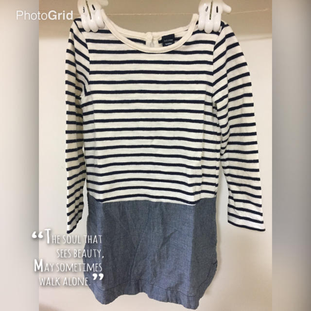 babyGAP(ベビーギャップ)のりぃ様 GAPボーダーワンピ95 キッズ/ベビー/マタニティのキッズ服女の子用(90cm~)(ワンピース)の商品写真