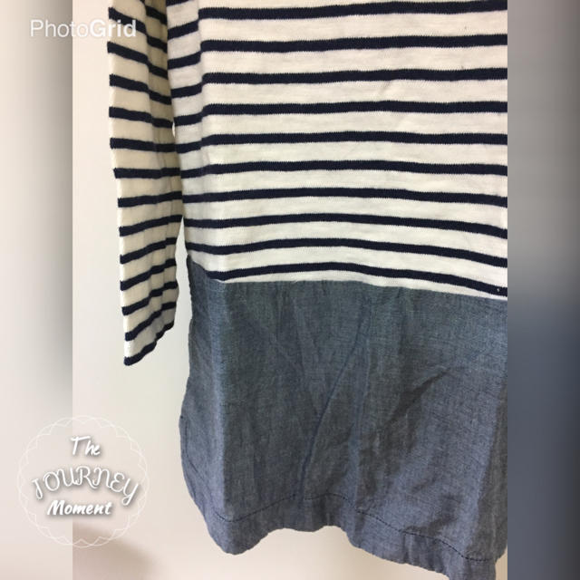 babyGAP(ベビーギャップ)のりぃ様 GAPボーダーワンピ95 キッズ/ベビー/マタニティのキッズ服女の子用(90cm~)(ワンピース)の商品写真