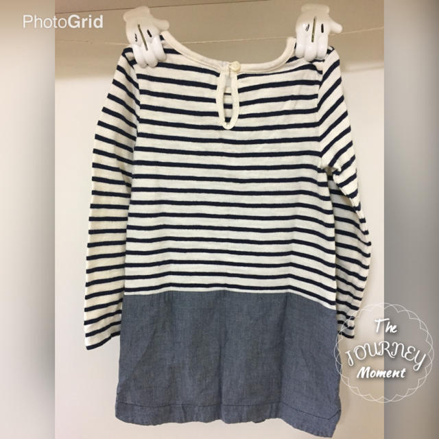 babyGAP(ベビーギャップ)のりぃ様 GAPボーダーワンピ95 キッズ/ベビー/マタニティのキッズ服女の子用(90cm~)(ワンピース)の商品写真