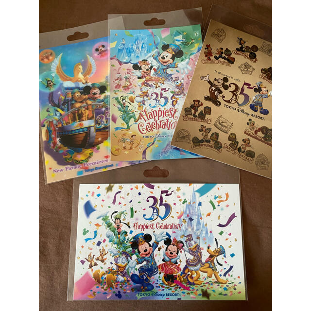 Disney(ディズニー)の★SALE★ ディズニーランド35周年ポストカード4枚セット エンタメ/ホビーの声優グッズ(写真/ポストカード)の商品写真