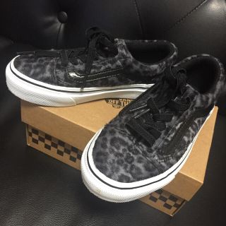 ヴァンズ(VANS)の美品 19㎝ キッズ 男の子 レオパード スニーカー(スニーカー)