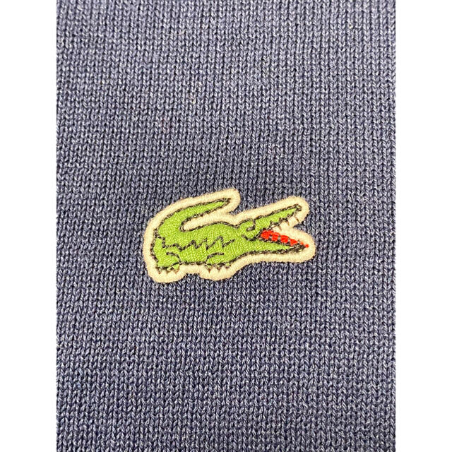 LACOSTE - 【未使用】LACOSTE 5（us L）サマーニット 半袖 ネイビー