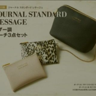 ジャーナルスタンダード(JOURNAL STANDARD)のかなり人気　値下げしました。肉厚　ポーチ　付録に見えません(^o^)(ポーチ)