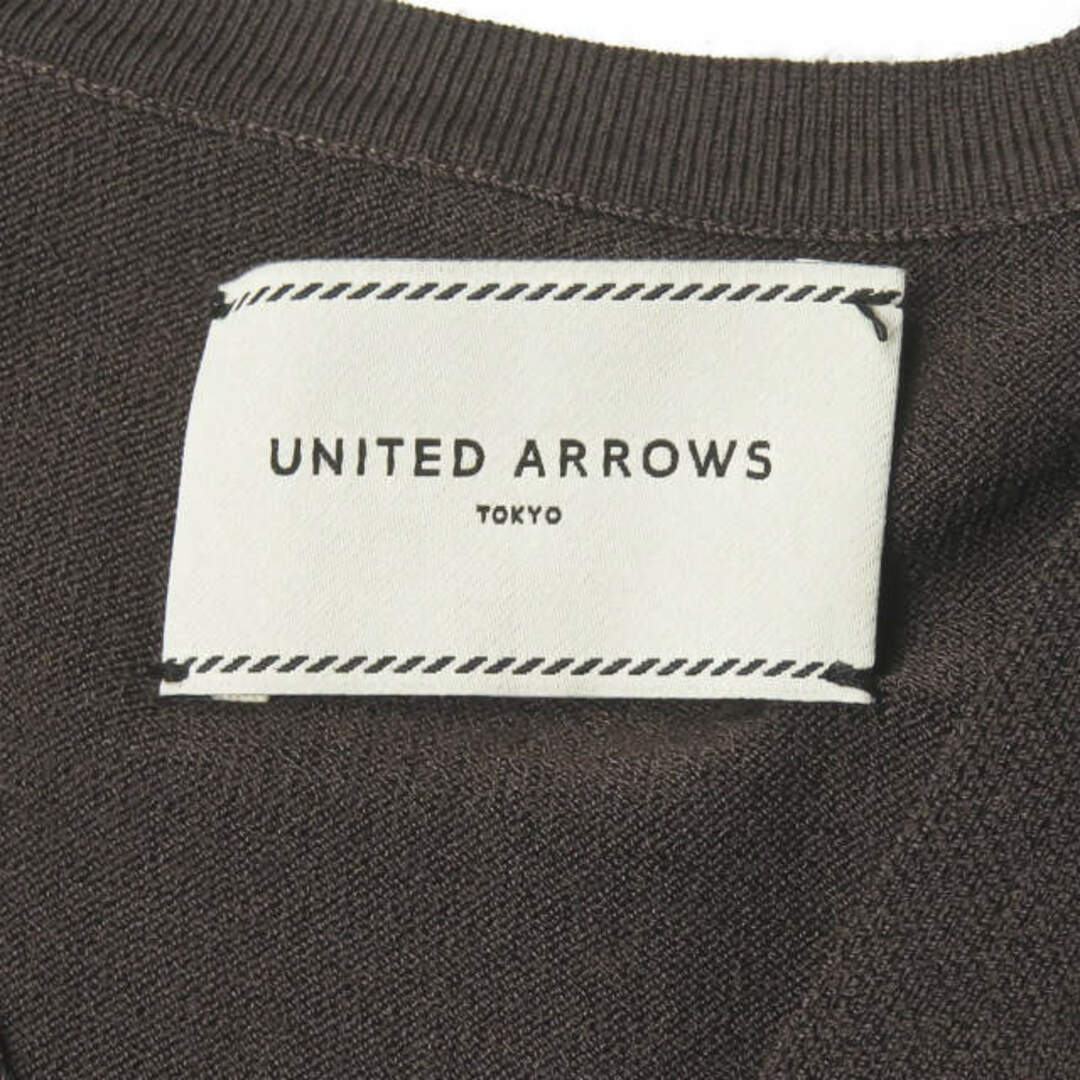 UNITED ARROWS(ユナイテッドアローズ)のUNITED ARROWS ユナイテッドアローズ UBCB R/N ノースリーブVネックニット 1518-699-0591 フリー ダークブラウン セーター ベスト トップス【中古】【UNITED ARROWS】 レディースのトップス(ニット/セーター)の商品写真