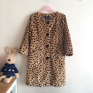 スマッキーグラム(SmackyGlam)の【kanae様専用】Smacky Glam ダルメシアン柄七分袖コート(毛皮/ファーコート)