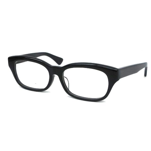 金子眼鏡 與市 Y-6 眼鏡 ウェリントン 黒縁 フルリム 伊達 めがね 黒