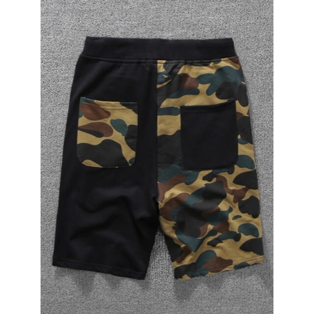 A BATHING APE ハーフパンツ ショートパンツ 黒 ブラック M