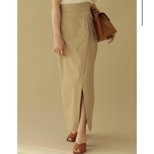 910cm蹴まわしPencil Wrap Skirt  l'or 完売品