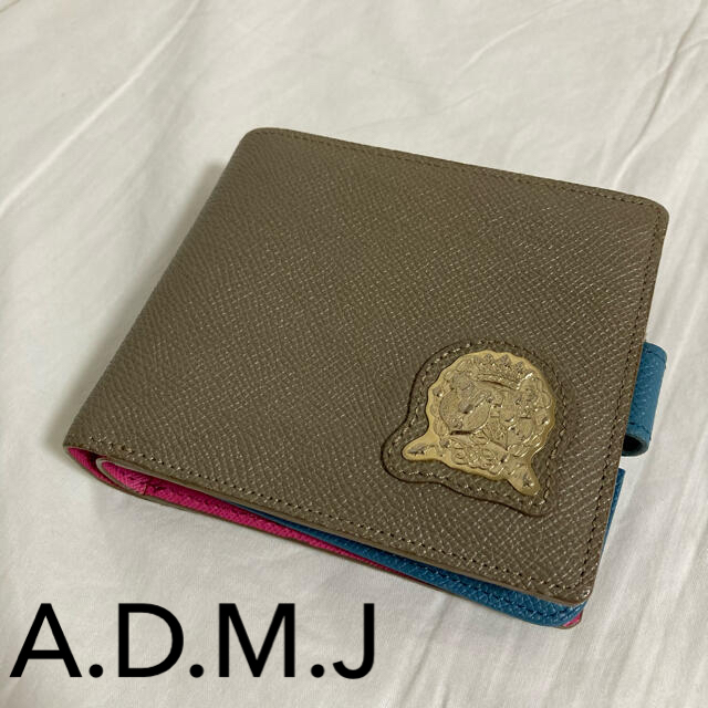 A.D.M.J. - 【新品未使用】A.D.M.J 二つ折り財布 グレージュ マルチ ...