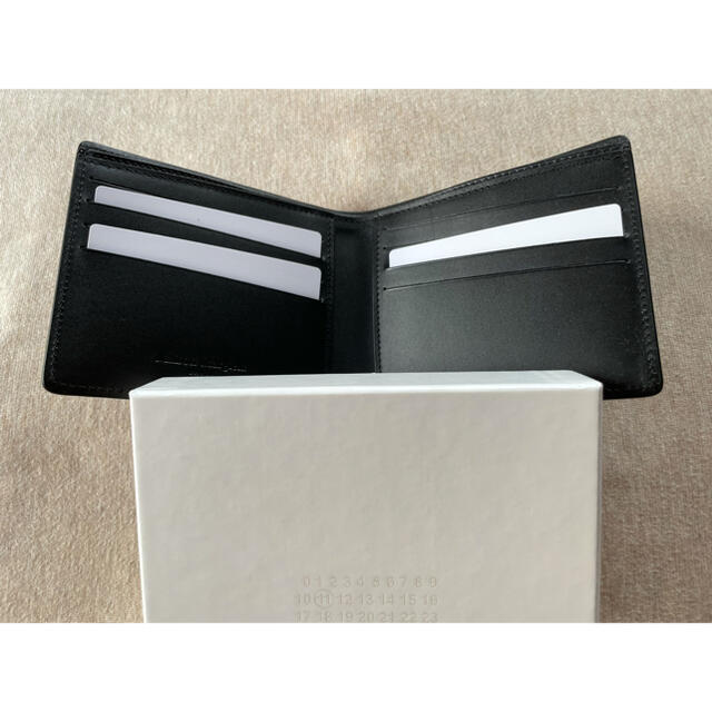 21SS新品 メゾン マルジェラ スプラッシュ ペイント 折り財布 ブラック
