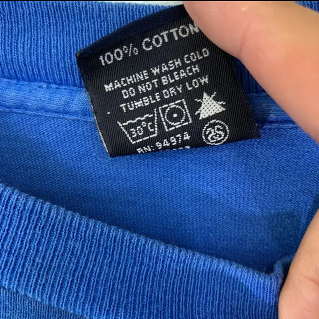 STUSSY(ステューシー)の《入手困難》old STUSSY 紺タグ 90s USA製 バイク  Tシャツ メンズのトップス(Tシャツ/カットソー(半袖/袖なし))の商品写真