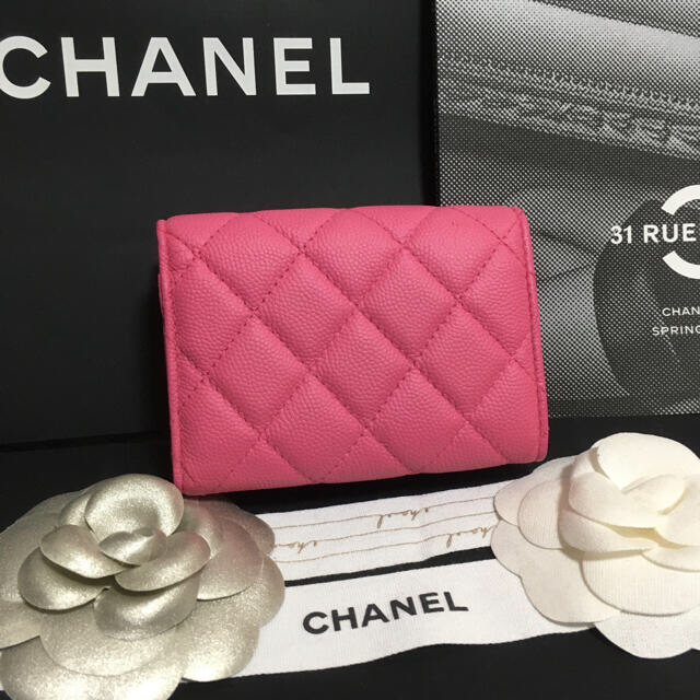 ★正規品 超美品★30番台 CHANEL シャネル 財布素材ラムスキン