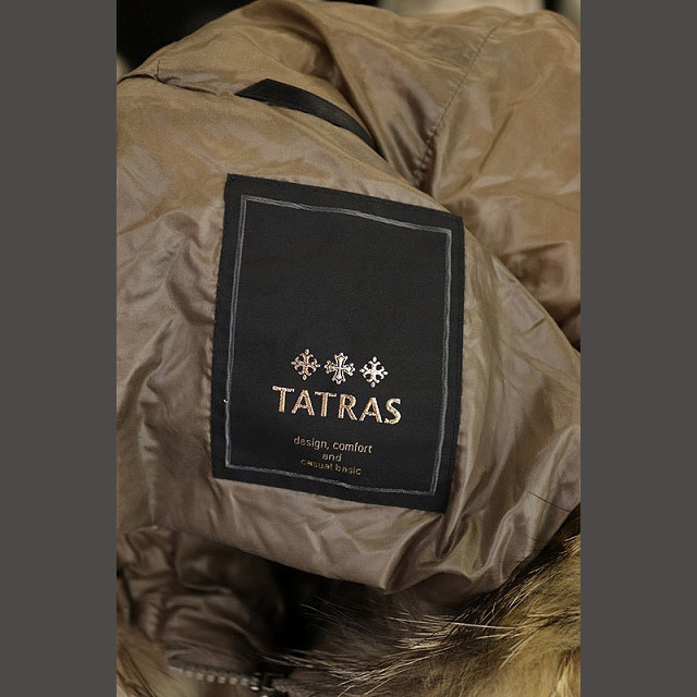タトラス LTA14A4353 ダウンコート ファー付き 1 グレージュ-