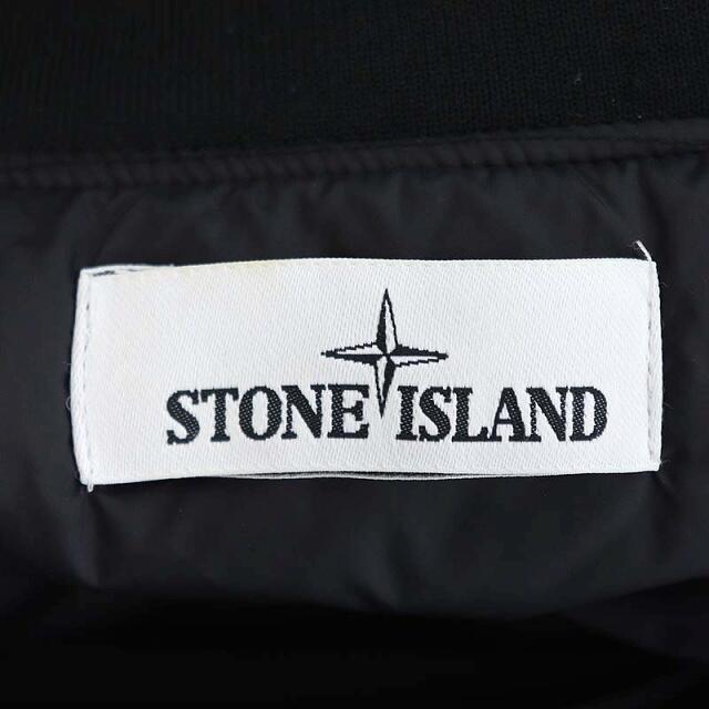 STONE ISLAND(ストーンアイランド)のストーンアイランド ジャケット ブルゾン ロゴ刺繍 中綿 ワッペン S 黒 メンズのジャケット/アウター(ブルゾン)の商品写真