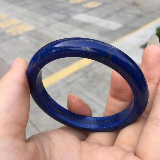 天然無処理 ラピスラズリ バングル 内径58mm | asace.co.nz