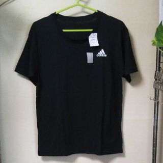 アディダス(adidas)の【新品】adidas GUNZE 半袖Tシャツ DRY  ブラック 170㎝(Tシャツ/カットソー)