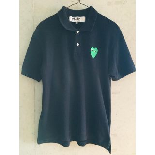 コムデギャルソン(COMME des GARCONS)の【初期希少★メンズM】プレイコムデギャルソン PLAY 予備ボタン付 ポロシャツ(ポロシャツ)