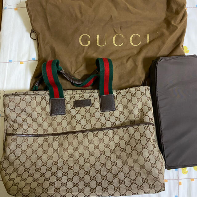 Gucci(グッチ)のグッチ　シェリーライン　トートバッグ　マザーズバッグ レディースのバッグ(トートバッグ)の商品写真
