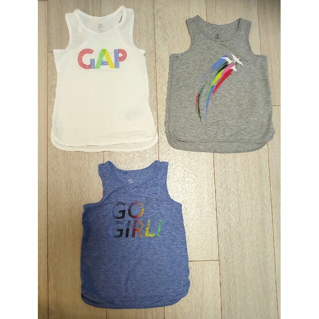 GAP(ギャップ)のGAPランニング？シャツ3点セット キッズ/ベビー/マタニティのキッズ服女の子用(90cm~)(Tシャツ/カットソー)の商品写真