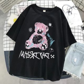 ゴシック　くま Tシャツ　XLサイズ(Tシャツ(半袖/袖なし))