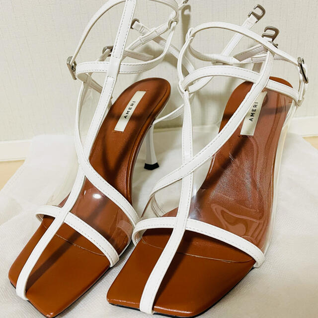 てオススメ】 Ameri VINTAGE - AMERI MEDI CREAR STRINGS UPPER HEELの